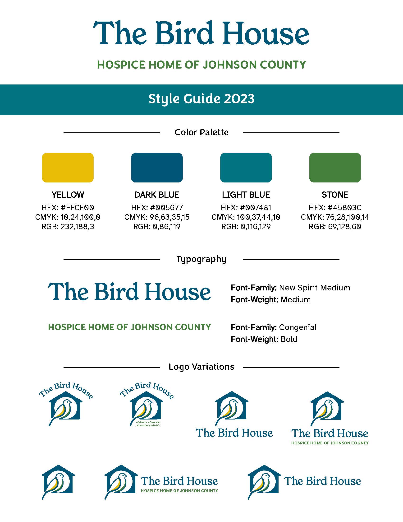 The Bird House Style Guide for Branding